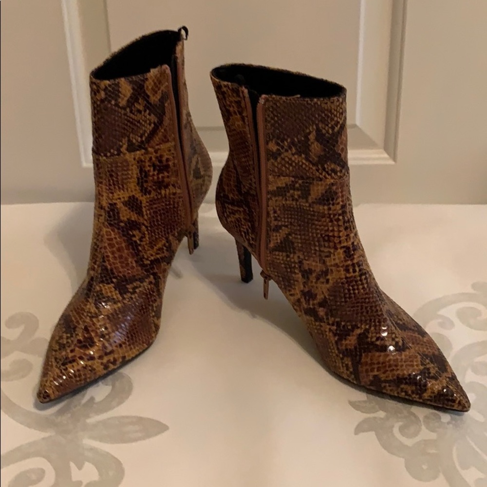Faux Snake Skin boots